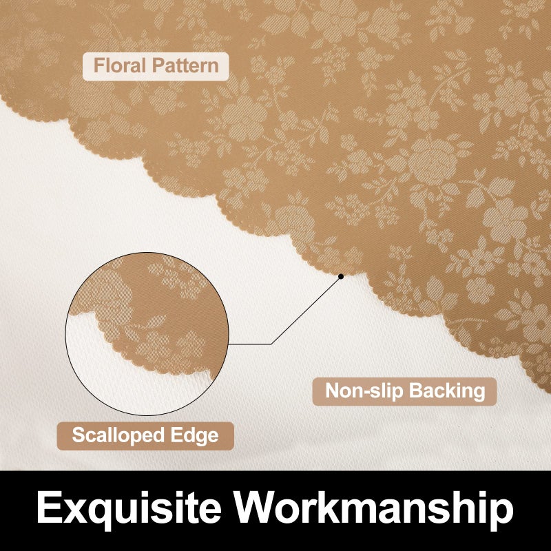 Smiry Round Table Cloth, Waterproof Heavy Duty Vinyl Tablecloths, Wipeable Washable Table Cover for Kitchen and Dining Room (Brown, 60" Round) - Image 5